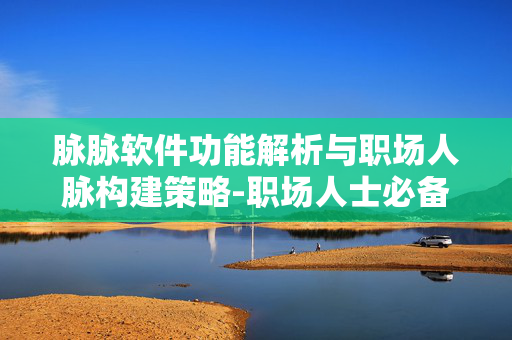 脉脉软件功能解析与职场人脉构建策略-职场人士必备工具 脉脉软件功能解析与职场人脉构建策略-职场人士必备工具