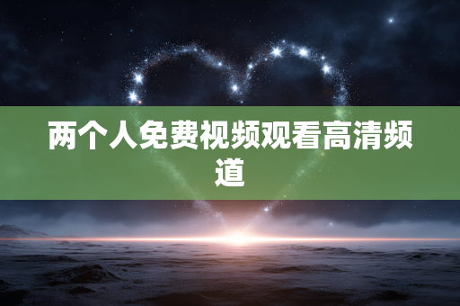 两个人免费视频观看高清频道