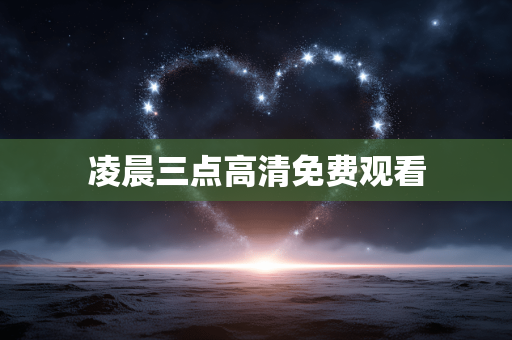 凌晨三点高清免费观看
