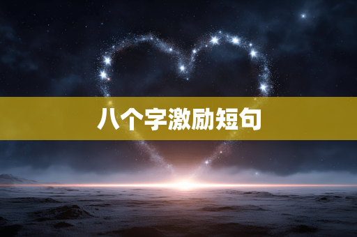 八个字激励短句