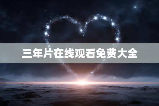三年片在线观看免费大全