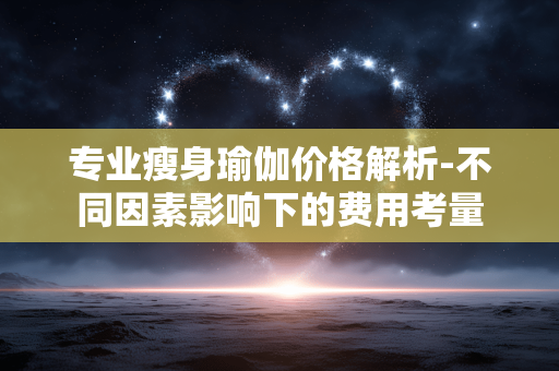 专业瘦身瑜伽价格解析-不同因素影响下的费用考量 专业瘦身瑜伽价格解析-不同因素影响下的费用考量