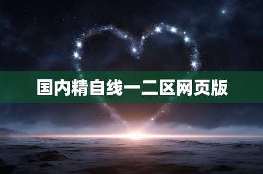国内精自线一二区网页版