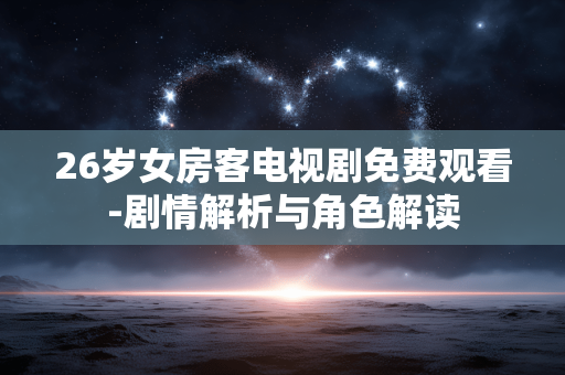 26岁女房客电视剧免费观看-剧情解析与角色解读