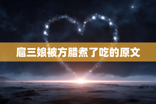 扈三娘被方腊煮了吃的原文