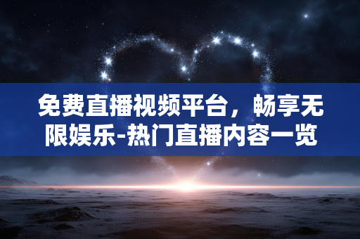 免费直播视频平台,畅享无限娱乐-热门直播内容一览 免费直播视频平台,畅享无限娱乐-热门直播内容一览