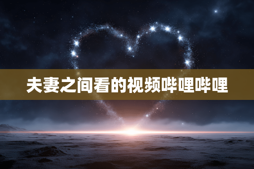 夫妻之间看的视频哔哩哔哩