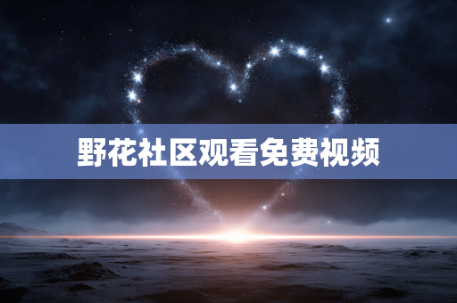 野花社区观看免费视频