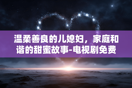 温柔善良的儿媳妇，家庭和谐的甜蜜故事-电视剧免费播放解析