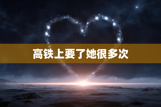 高铁上要了她很多次