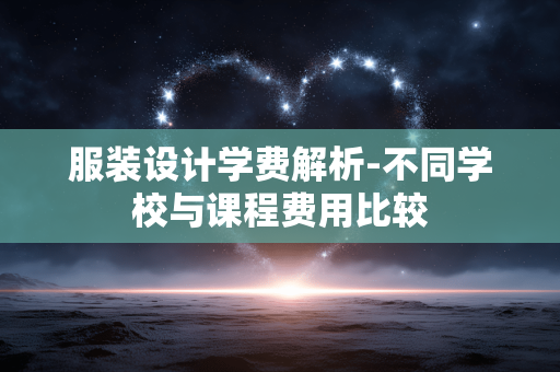 服装设计学费解析-不同学校与课程费用比较 服装设计学费解析-不同学校与课程费用比较