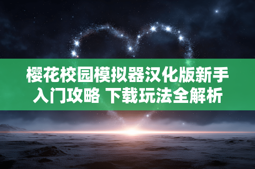 樱花校园模拟器汉化版新手入门攻略 下载玩法全解析 樱花校园模拟器汉化版新手入门攻略 下载玩法全解析