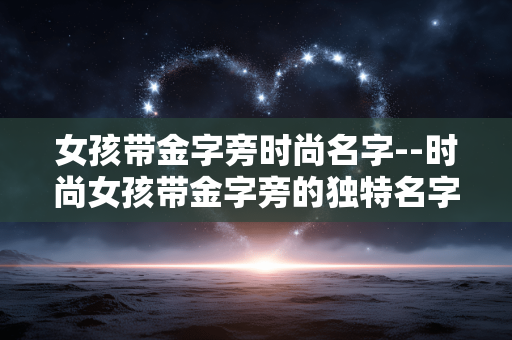 女孩带金字旁时尚名字--时尚女孩带金字旁的独特名字