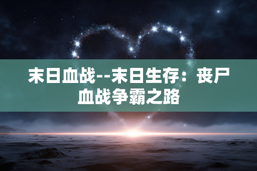 末日血战--末日生存：丧尸血战争霸之路