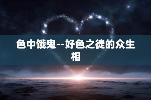 色中饿鬼--好色之徒的众生相
