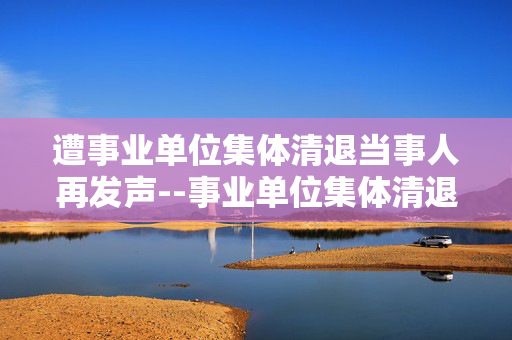 遭事业单位集体清退当事人再发声--事业单位集体清退当事人再度发声