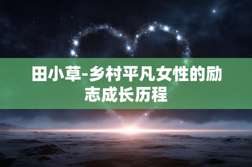 田小草-乡村平凡女性的励志成长历程