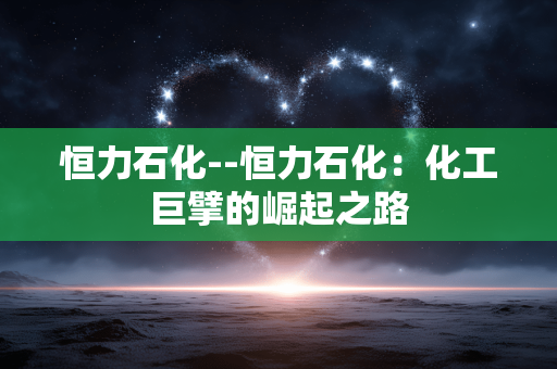 恒力石化--恒力石化：化工巨擘的崛起之路