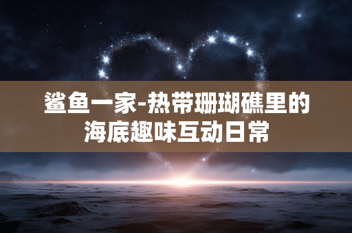 鲨鱼一家-热带珊瑚礁里的海底趣味互动日常