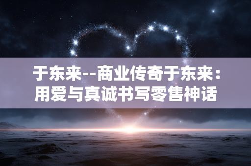 于东来--商业传奇于东来：用爱与真诚书写零售神话