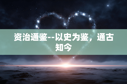 资治通鉴--以史为鉴，通古知今