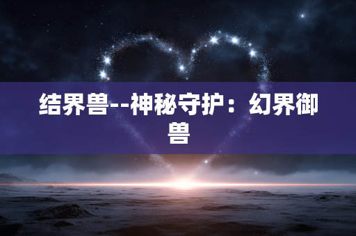 结界兽--神秘守护：幻界御兽