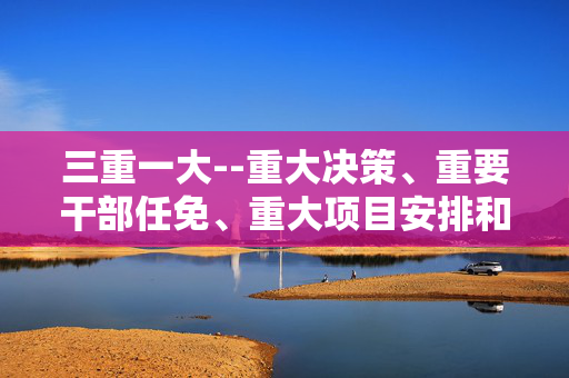 三重一大--重大决策、重要干部任免、重大项目安排和大额资金使用