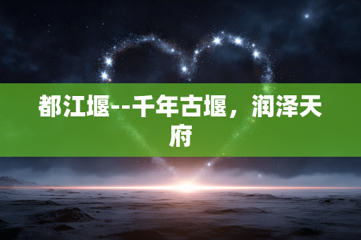 都江堰--千年古堰,润泽天府 都江堰--千年古堰,润泽天府
