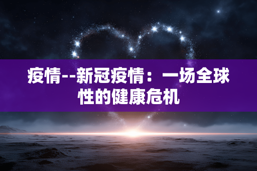 疫情--新冠疫情：一场全球性的健康危机