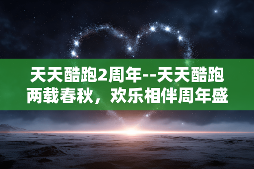 天天酷跑2周年--天天酷跑两载春秋，欢乐相伴周年盛事