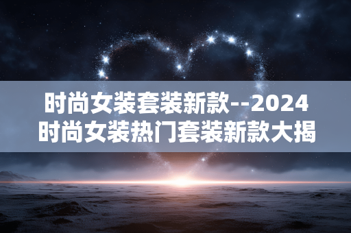时尚女装套装新款--2024时尚女装热门套装新款大揭秘