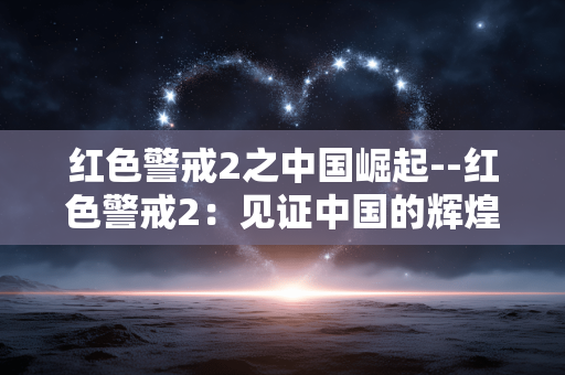 红色警戒2之中国崛起--红色警戒2：见证中国的辉煌崛起