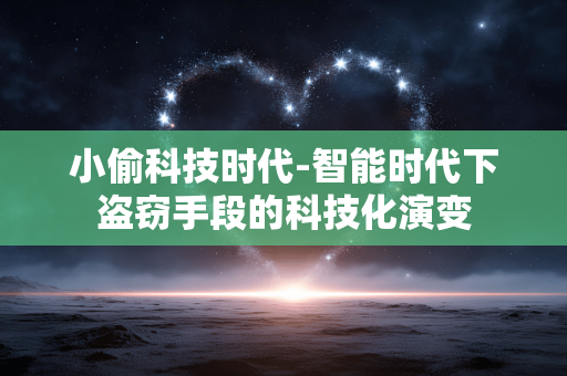 小偷科技时代-智能时代下盗窃手段的科技化演变 小偷科技时代-智能时代下盗窃手段的科技化演变