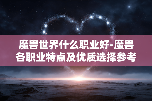 魔兽世界什么职业好-魔兽各职业特点及优质选择参考 魔兽世界什么职业好-魔兽各职业特点及优质选择参考