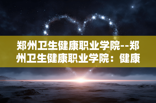 郑州卫生健康职业学院--郑州卫生健康职业学院：健康人才的摇篮