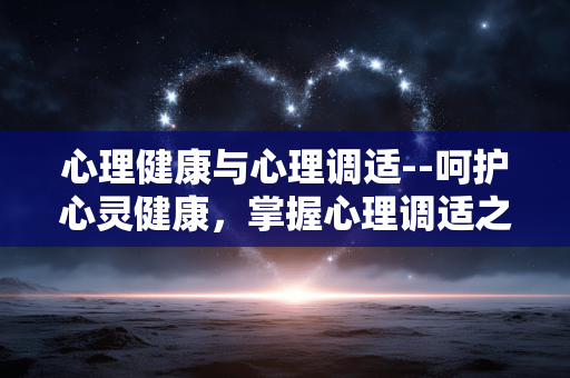 心理健康与心理调适--呵护心灵健康，掌握心理调适之道