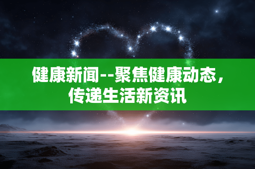 健康新闻--聚焦健康动态，传递生活新资讯