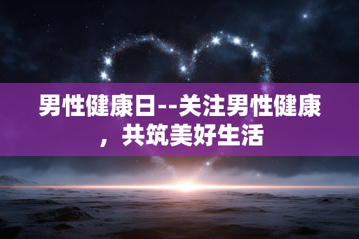 男性健康日--关注男性健康，共筑美好生活