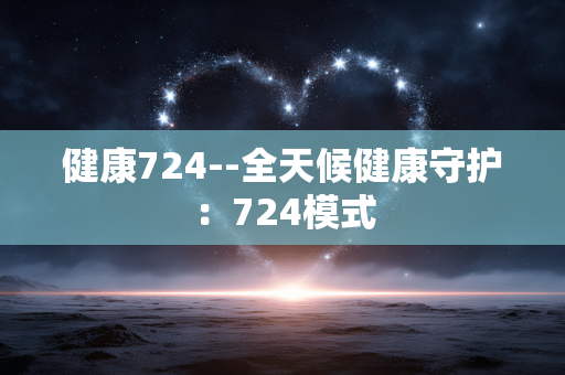 健康724--全天候健康守护：724模式