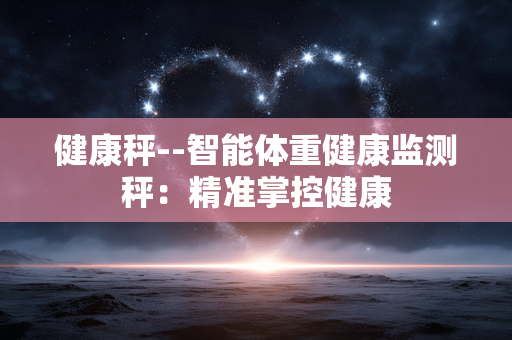 健康秤--智能体重健康监测秤：精准掌控健康