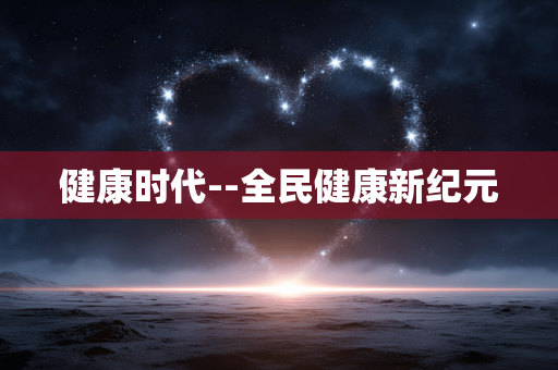 健康时代--全民健康新纪元