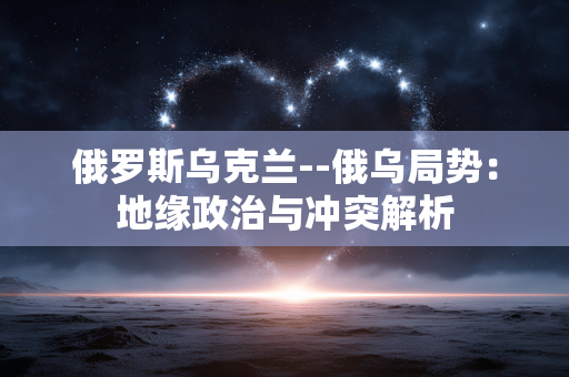 俄罗斯乌克兰--俄乌局势：地缘政治与冲突解析