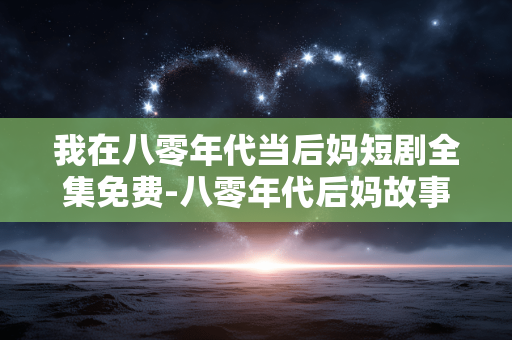 我在八零年代当后妈短剧全集免费-八零年代后妈故事短剧完整免费资源 我在八零年代当后妈短剧全集免费-八零年代后妈故事短剧完整免费资源