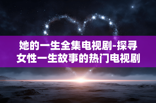 她的一生全集电视剧-探寻女性一生故事的热门电视剧资源 她的一生全集电视剧-探寻女性一生故事的热门电视剧资源