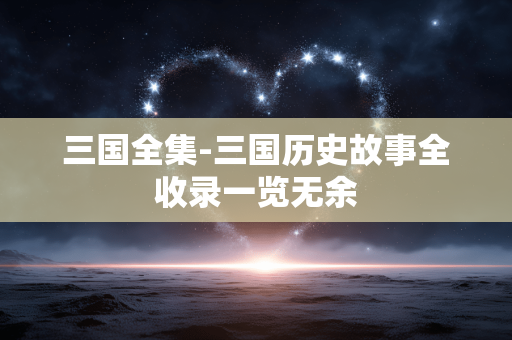 三国全集-三国历史故事全收录一览无余