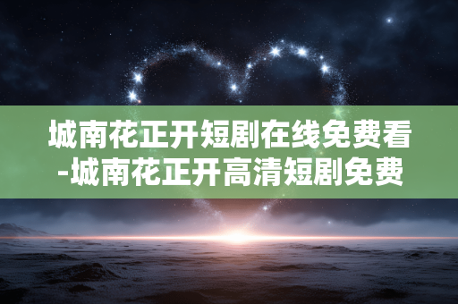 城南花正开短剧在线免费看-城南花正开高清短剧免费用网观看