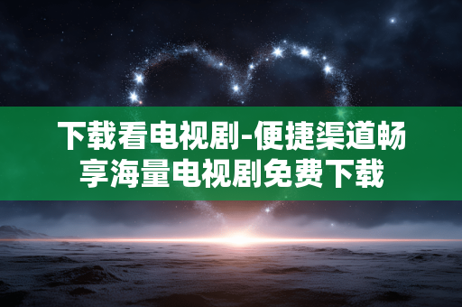 下载看电视剧-便捷渠道畅享海量电视剧免费下载