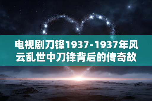 电视剧刀锋1937-1937年风云乱世中刀锋背后的传奇故事 电视剧刀锋1937-1937年风云乱世中刀锋背后的传奇故事