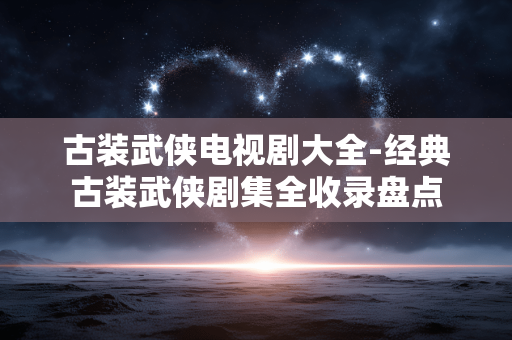古装武侠电视剧大全-经典古装武侠剧集全收录盘点