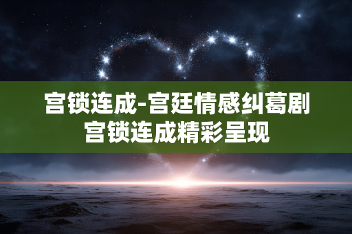 宫锁连成-宫廷情感纠葛剧宫锁连成精彩呈现